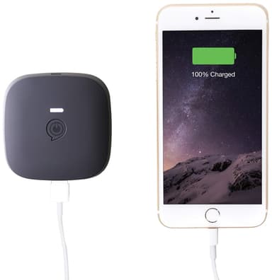 Zens Qi 5200mAh portabel powerbank (svart)