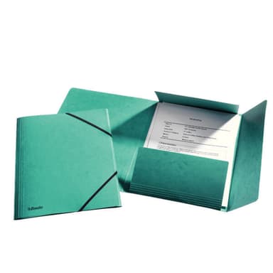 Snoddmapp A4/3-klaff Grön