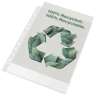 ESSELTE Plastficka 100% Recycled A4 Premium