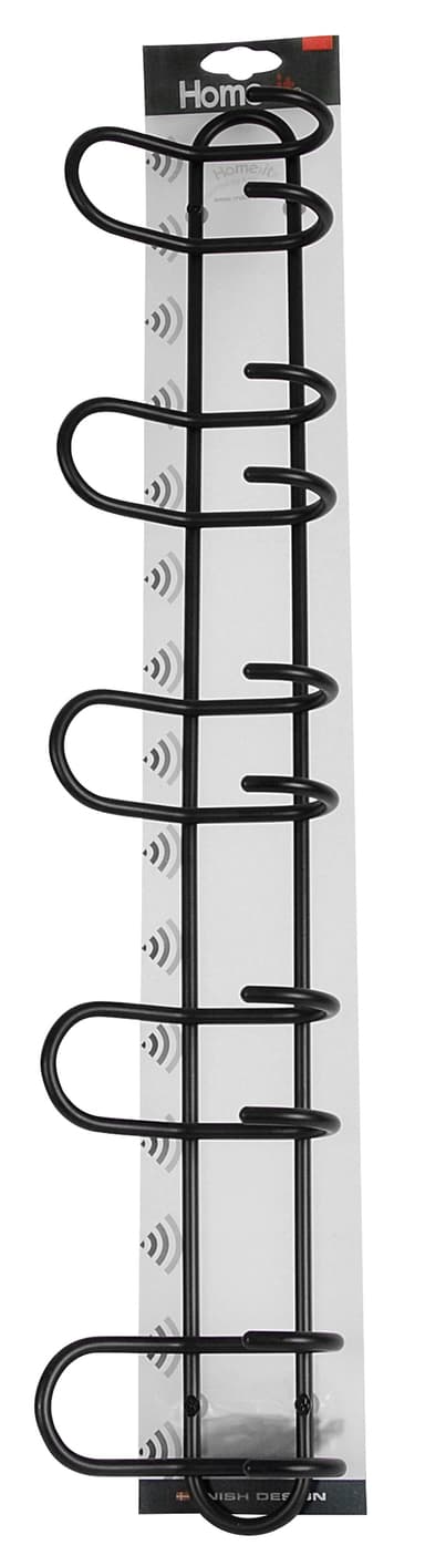 Knaggrekke P5 5 knagger - svart