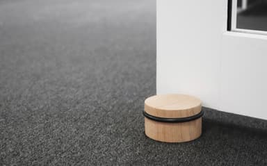 Dørstopper Ø76 mm - eik