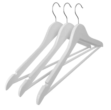 Kleshenger hvit - 3-pk