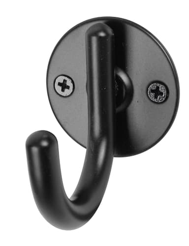Frakkekrok enkel A5 - svart