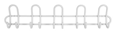 Knaggrekke C5 5 knagger - hvit