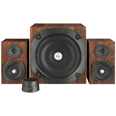 Trust Vigor 2.1 subwoofer högtalarset (brun) Trust Vigor 2.1 subwoofer högtalarset (brun)