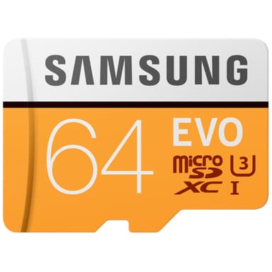 Samsung Evo Micro SDXC UHS-3 minneskort 64 GB