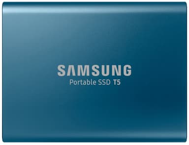 Samsung T5 portabel SSD 500 GB (blå)