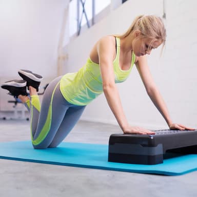 tectake Yogamatta - 190 x 100 x 1,5 cm, blå