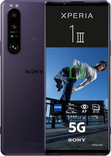 Sony Xperia 1 Iii 5g Smartphone 12 256gb Frosted Purple Mobiltelefoner Elgiganten