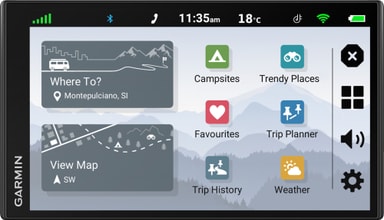 Garmin CamperVan GPS för mindre husbilar (svart) Elgiganten