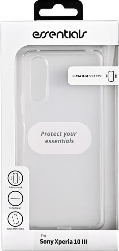 Essentials Sony Xperia 10 III TPU-fodral (genomskinligt)