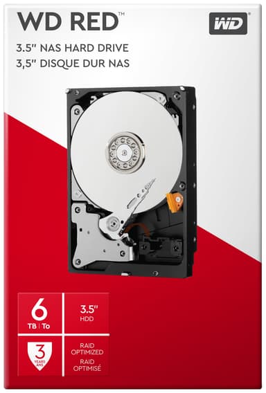 WD Desktop Red 3.5" intern HDD för NAS (6 TB)