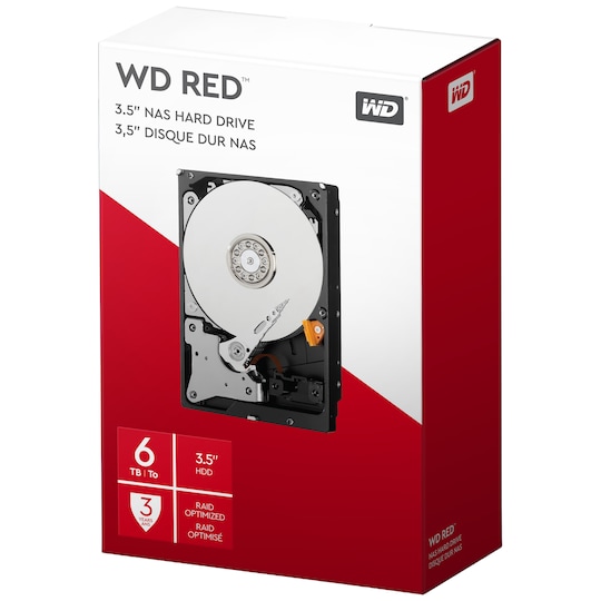 WD Desktop Red 3.5" intern HDD för NAS (6 TB)