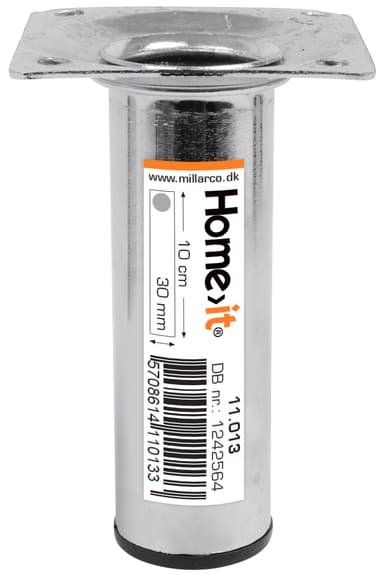 Bordbein 10 cm - dia. 30 mm - krom