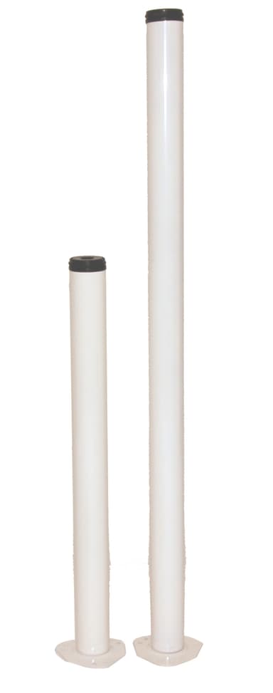 Bordbein Ø60 mm - 70 cm - hvit