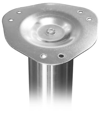 Bordbein Ø60 mm - 70 cm - børstet stål