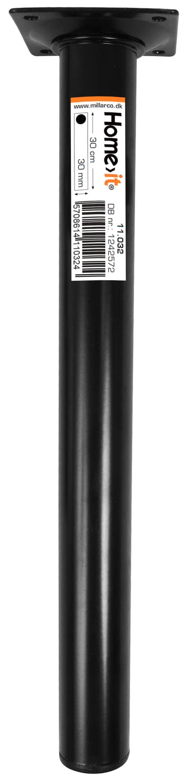 Bordbein 30 cm - dia. 30 mm - svart