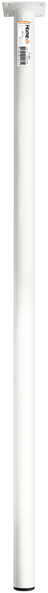 Bordbein 80 cm - dia. 30 mm - hvit