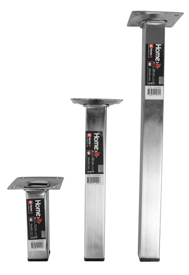 Bordbein 30 cm 24x24 mm - børstet stål