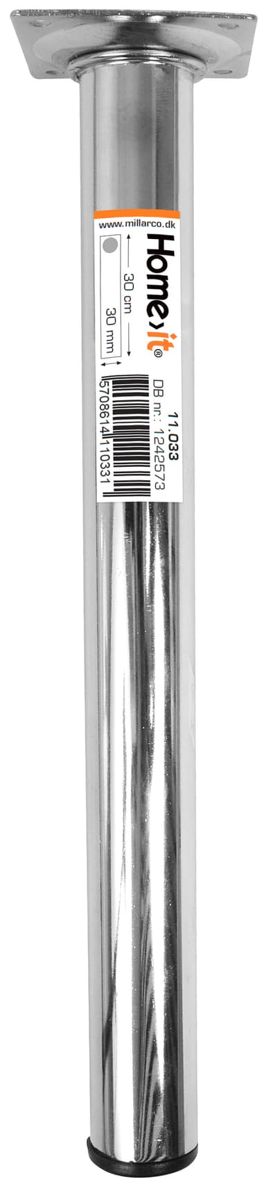 Bordbein 30 cm - dia. 30 mm - krom