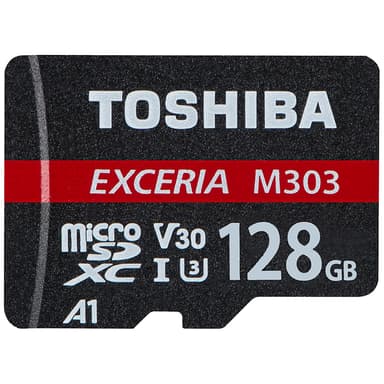 Toshiba Exceria M303 Micro SDXC minneskort 128 GB Toshiba Exceria M303 Micro SDXC minneskort 128 GB