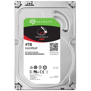 Seagate IronWolf 3.5" intern HDD för NAS (4 TB)