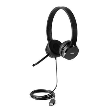 Lenovo 4XD0X88524, Headset, Huvudband, Kontor/callcenter, Svart, Binau