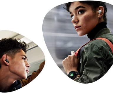 Silikon eartips 8 st för Samsung Galaxy Buds Vit