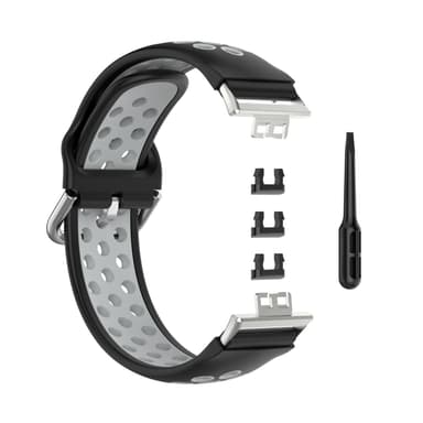 Huawei Watch Fit armband silikon Svart/Grå