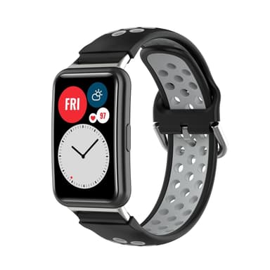 Huawei Watch Fit armband silikon Svart/Grå