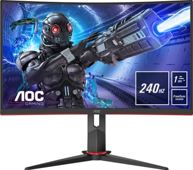 AOC C32G2ZE/BK 31.5" välvd bildskärm för gaming