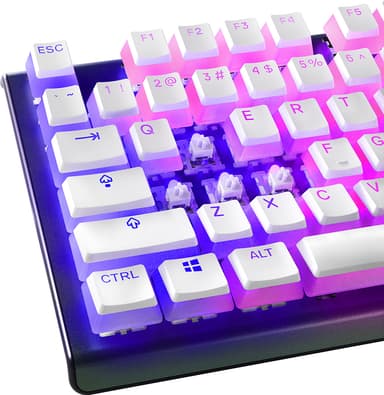SteelSeries PrismCaps gamingknappar (vita)