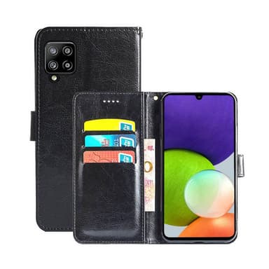 Mobilplånbok 3-kort Samsung Galaxy A22 4G  - Svart