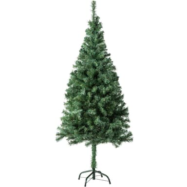 tectake Julgran Plast - 150 cm, 310 spetsar grön