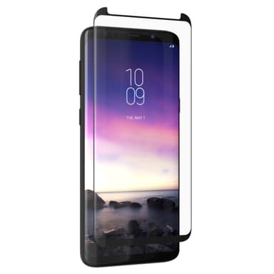 Zagg Galaxy S9 välvt skärmskydd (svart)