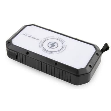 Powerbank med solceller och trådlös laddning- Snabba leveranser