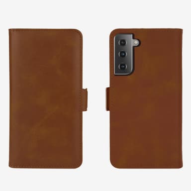 Samsung Galaxy S21 Plus mobilfodral PU-läder/TPU Brun