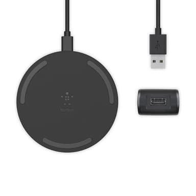 Belkin WIA001BTBK, Utomhus, AC, Trådlös laddning, 1,2 m, Svart