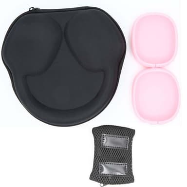 Vattentätt Airpods Max fodral med silikonskal Svart/Rosa