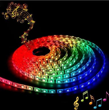 5m vattentålig RGB-list med LED - flerfärgad
