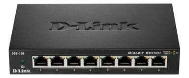 DGS-108 D-Link 8 Port Gigabit Unmanaged Metal Desktop Switch 
