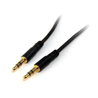 StarTech.com MU6MMS, 3,5mm, Hankoppling, 3,5mm, Hankoppling, 1,8 m, Sv