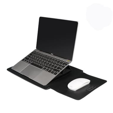Laptopfodral och laptopstöd i ett 14.1"-15.6", Svart