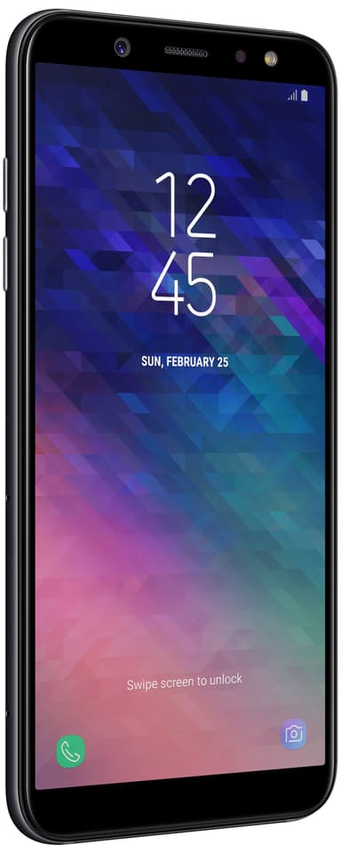 Samsung Galaxy A6 smartphone (svart)