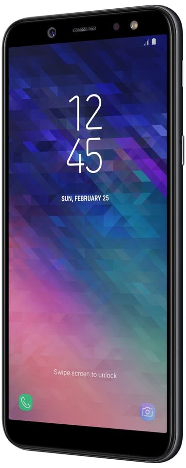 Samsung Galaxy A6 smartphone (svart)