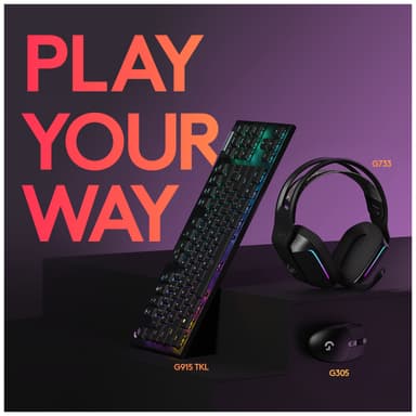 Logitech G305 trådlös gamingmus (svart)