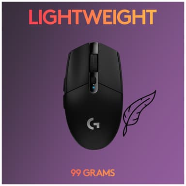 Logitech G305 trådlös gamingmus (svart)