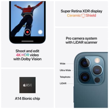 iPhone 12 Pro - 5G smartphone 128GB (grafit)