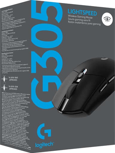 Logitech G305 trådlös gamingmus (svart)