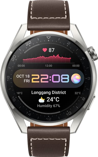 Huawei Watch 3 Pro Classic Edition smartwatch 48mm (brun)